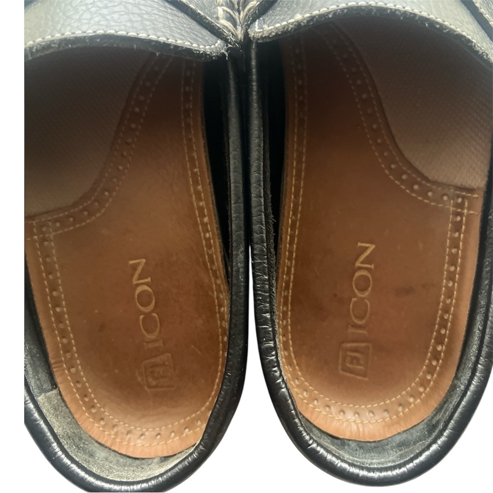FootJoy 79047 Black Red Leather Loafers 10 - Picture 8 of 10